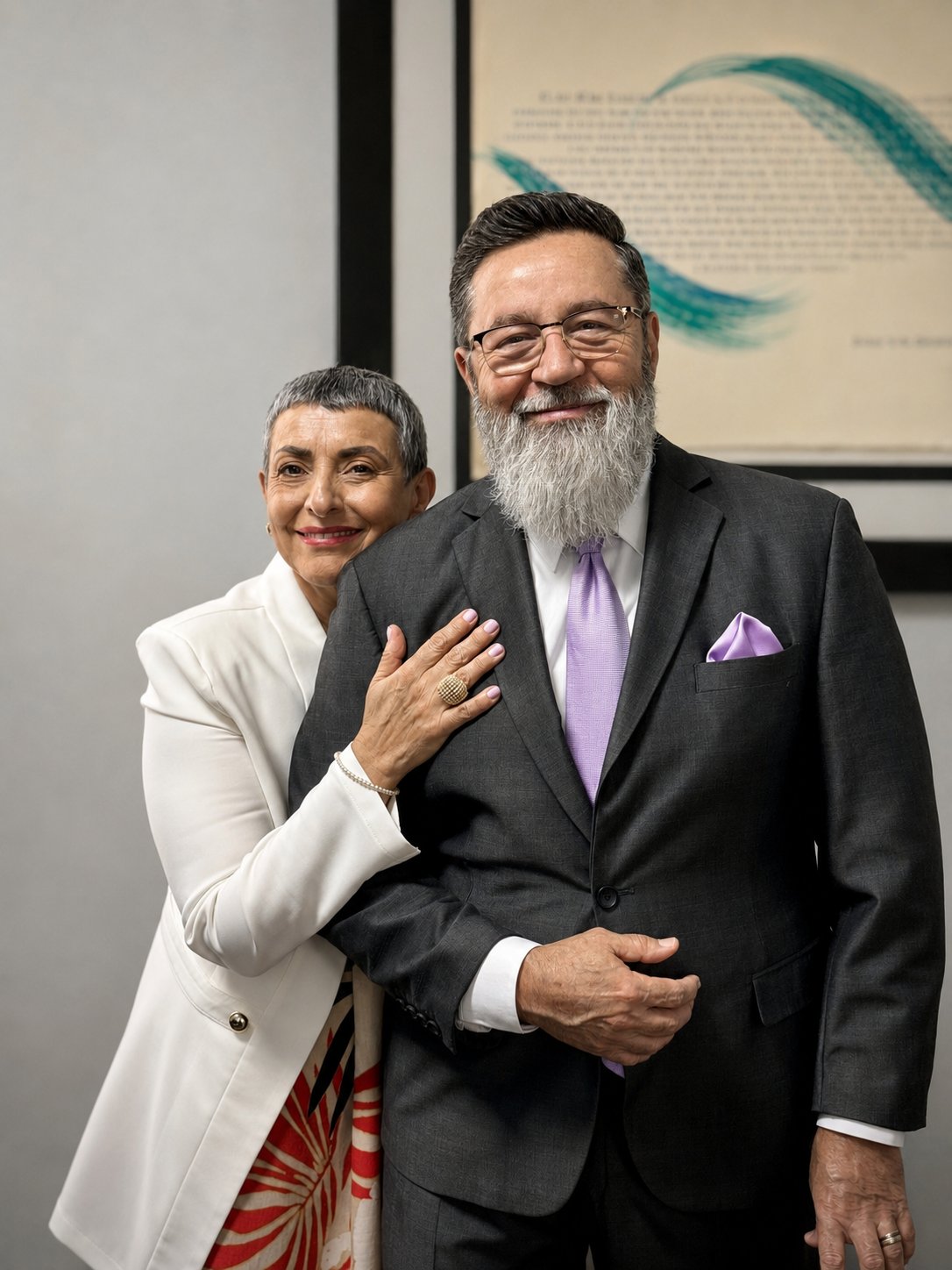 Rvdo. Ángel Manuel Soto Tañón y su esposa Betzy